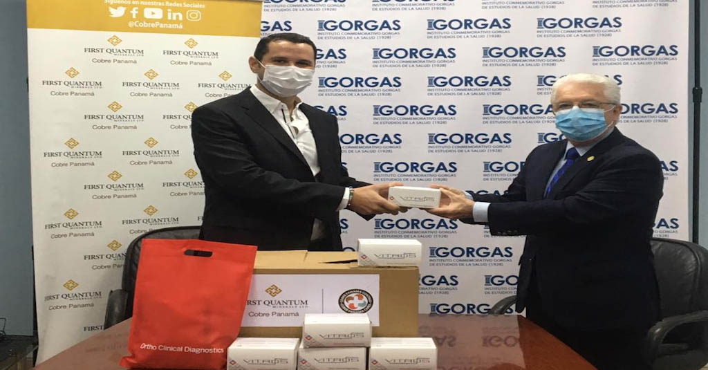 INSTITUTO GORGAS AMPLIARÁ ESTUDIO DE SEROPREVALENCIA CON DONACIÓN DE COBRE PANAMÁ