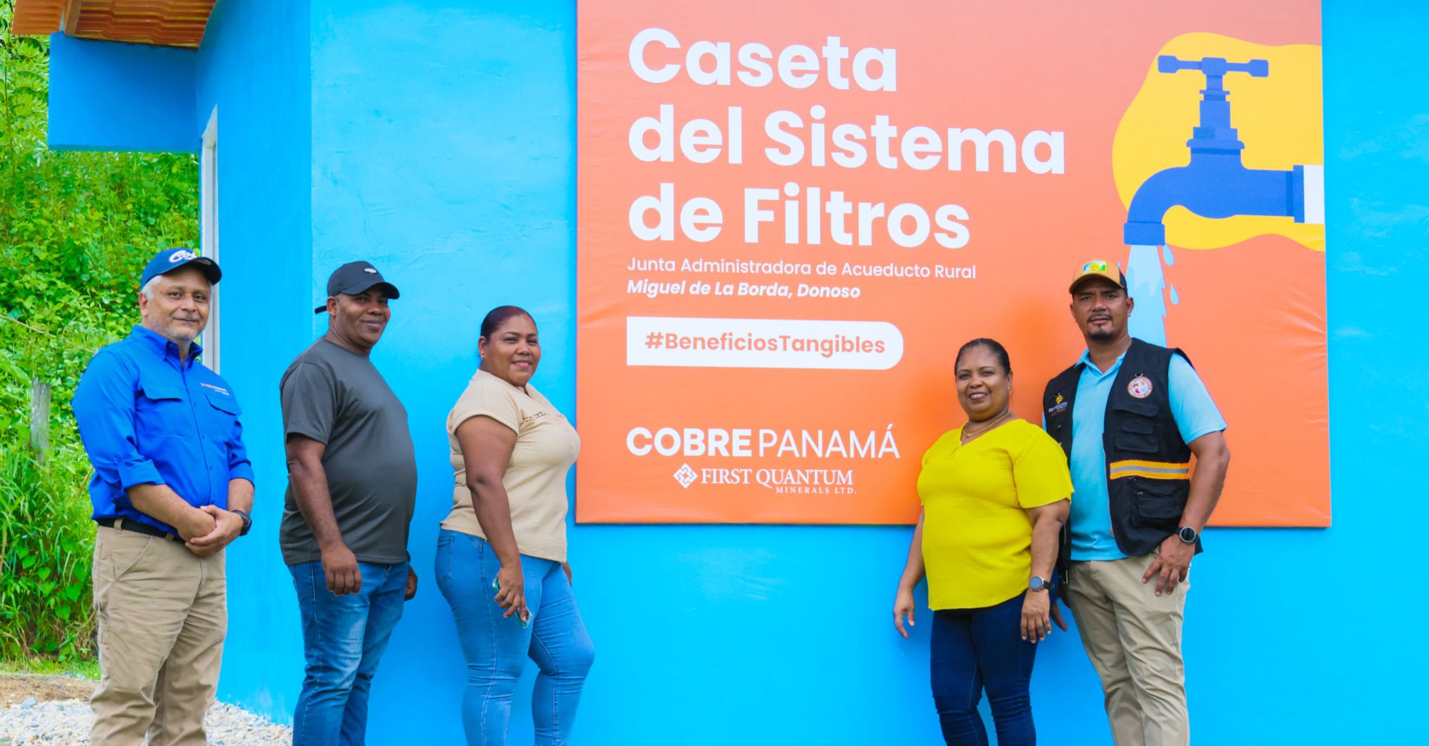 Cobre Panamá renueva acueducto en Donoso para más de 2,000 personas